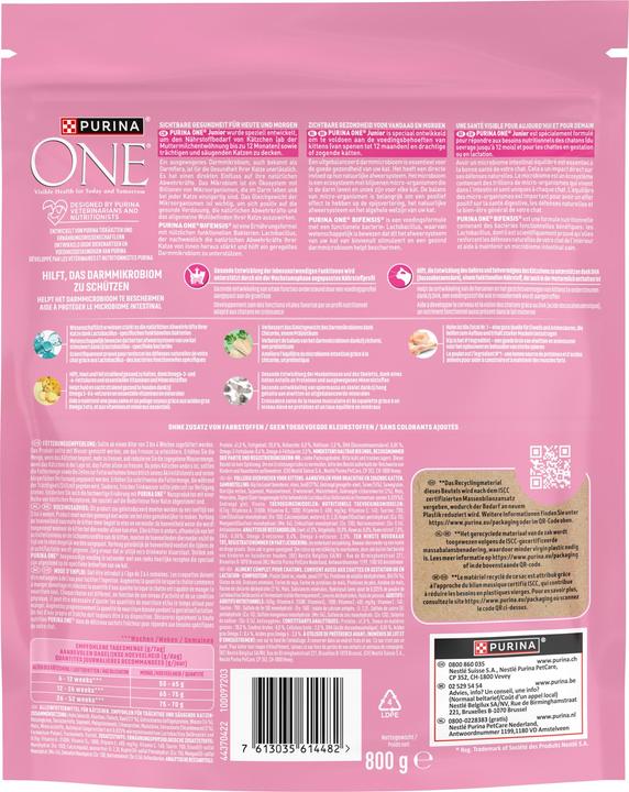 Actual product image Purina ONE Dried fodder (Junior, 1 pcs., 800 g)