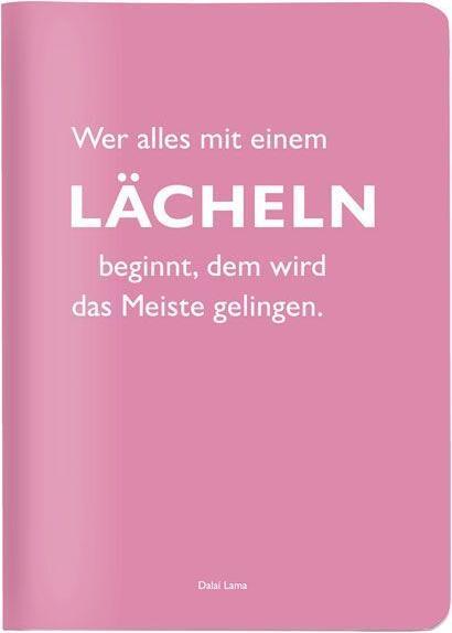 Actual product image Cedon A6 chequered notebook, "If you start everything with a smile, you will succeed in most things." (A5, Checked)