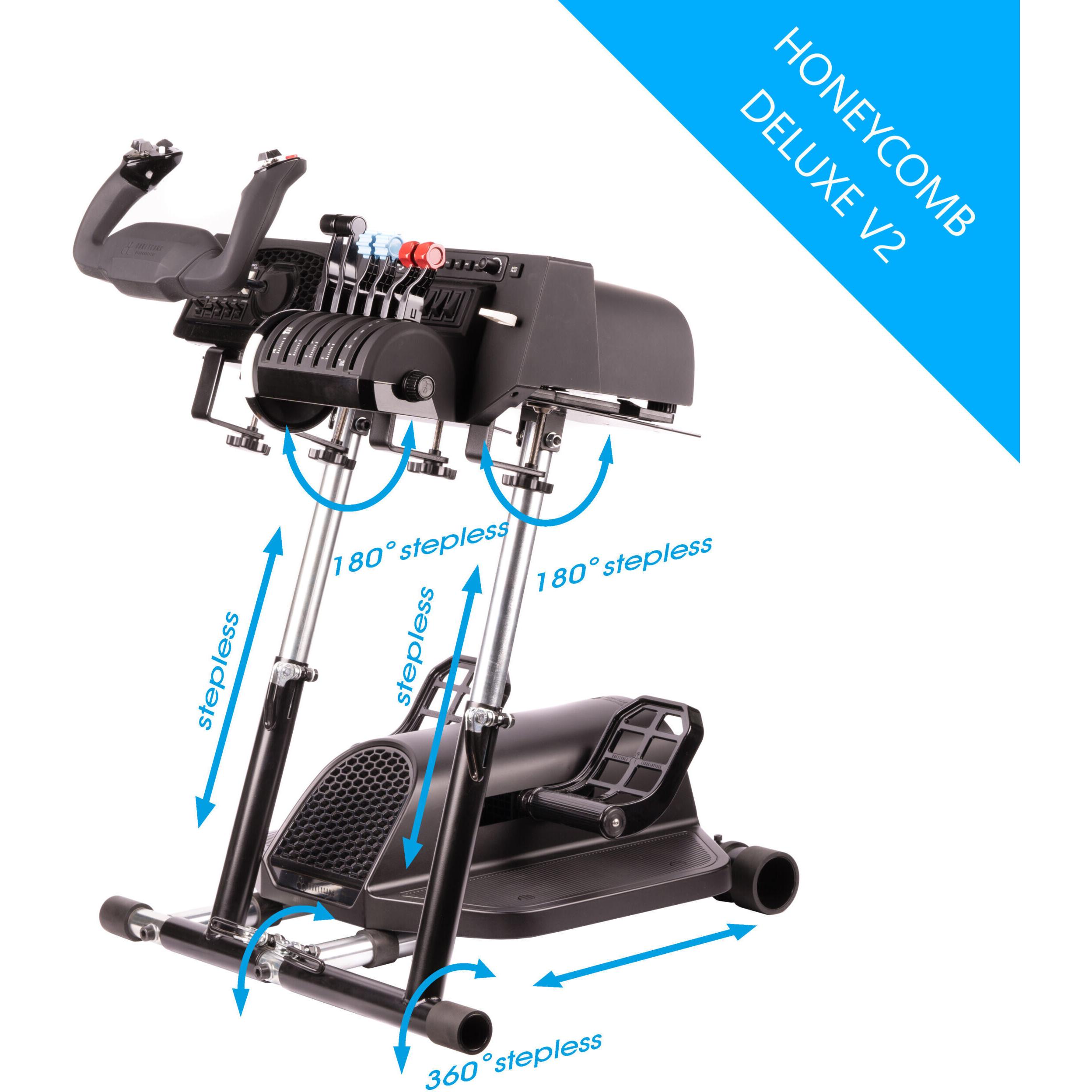 Wheel Stand Pro Giogo a nido d'ape e spintoni, Accessori per mobile da gaming, Nero