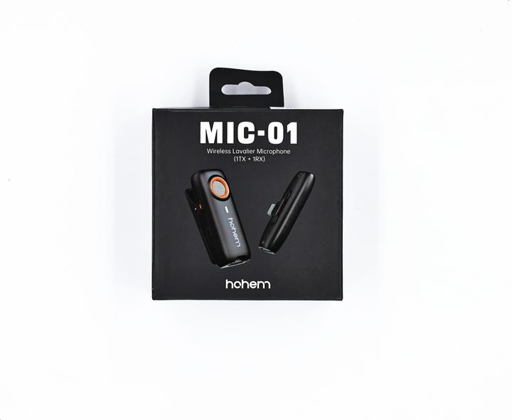 Actual product image Hohem MIC-01 (1TX + 1RX) - Type C (black)
