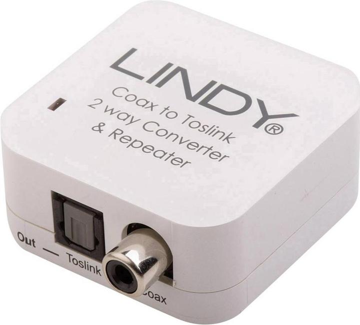 Immagine prodotto Lindy Convertitore audio SPDIF Digital: Toslink - RCA Coax (Digitale -> Digitale)