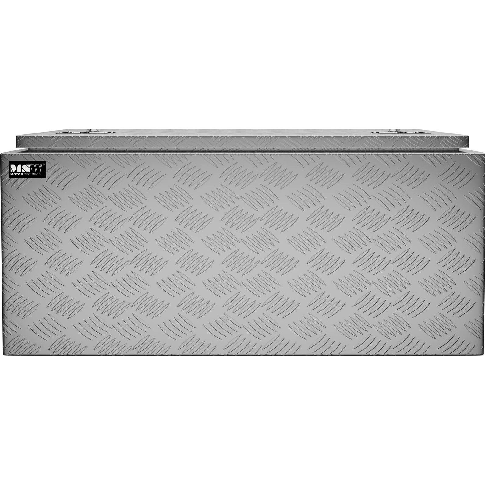 Thumbnail - MSW, Werkzeugkoffer, Alubox Riffelblech Alukiste Truckbox Werkzeugbox Transportkiste Deichselbox 119L