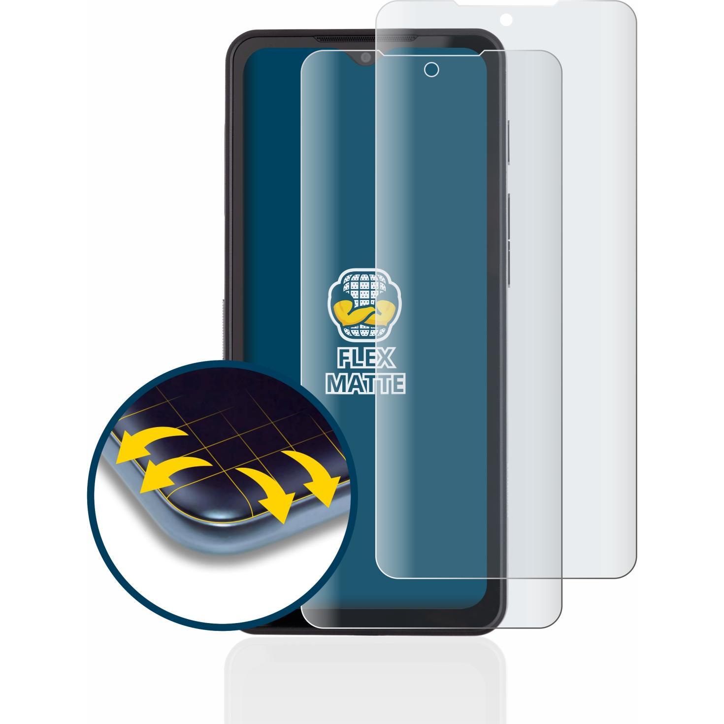 Thumbnail - BROTECT Full-Cover Displayschutz Matt (2 Stück, Cat S75), Smartphone Schutzfolie, Grau