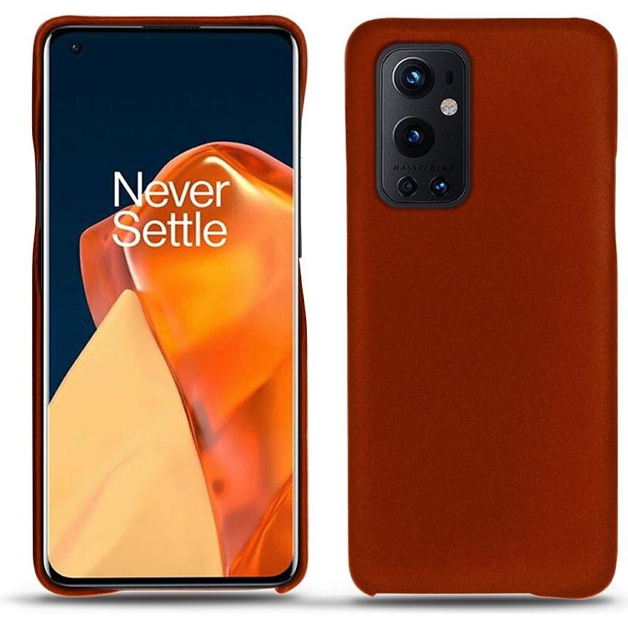 Noreve Lederschutzhülle (OnePlus 9 Pro), Smartphone Hülle, Orange