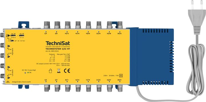 Produktbild TechniSat TECHNISYSTEM 5/32 NT Sat Verteiler 32 Ausgänge 50 / 60 Hz (Multifeedhalter)