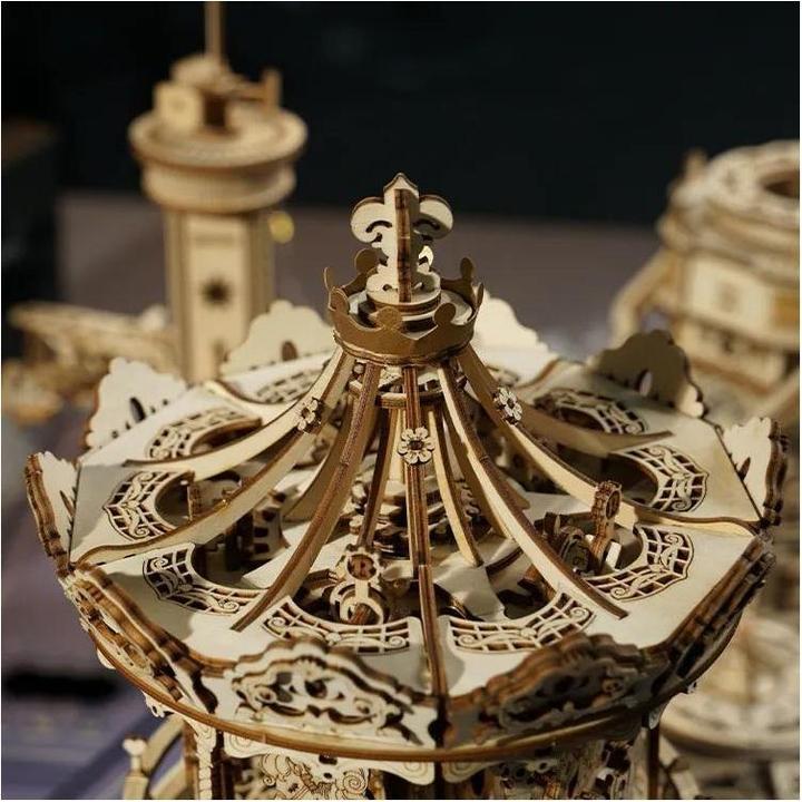 Actual product image Robotime Music Box Romantic Carousel (346 pieces)