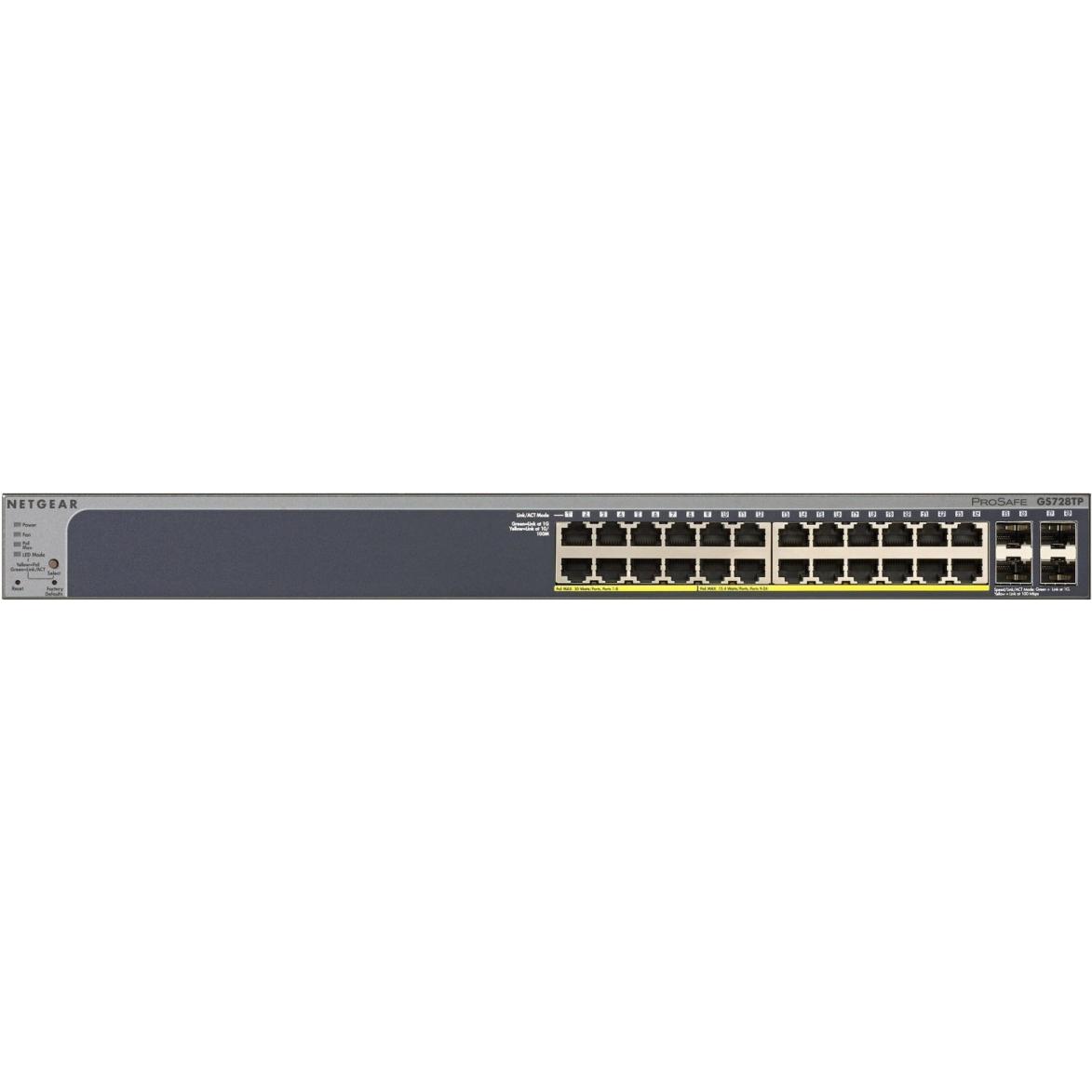 Thumbnail - Netgear 28pt Ge Poe+ Smart Switch (28 Ports), Netzwerk Switch, Grau