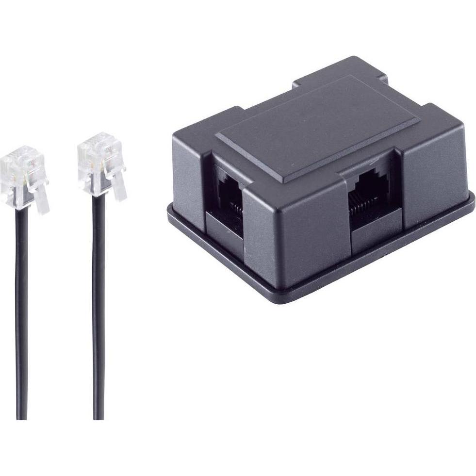 Thumbnail - Shiverpeaks BS71400-6SET Telefonsplitter RJ-45 F 6x RJ-45 F Schwarz, Telefon Zubehör