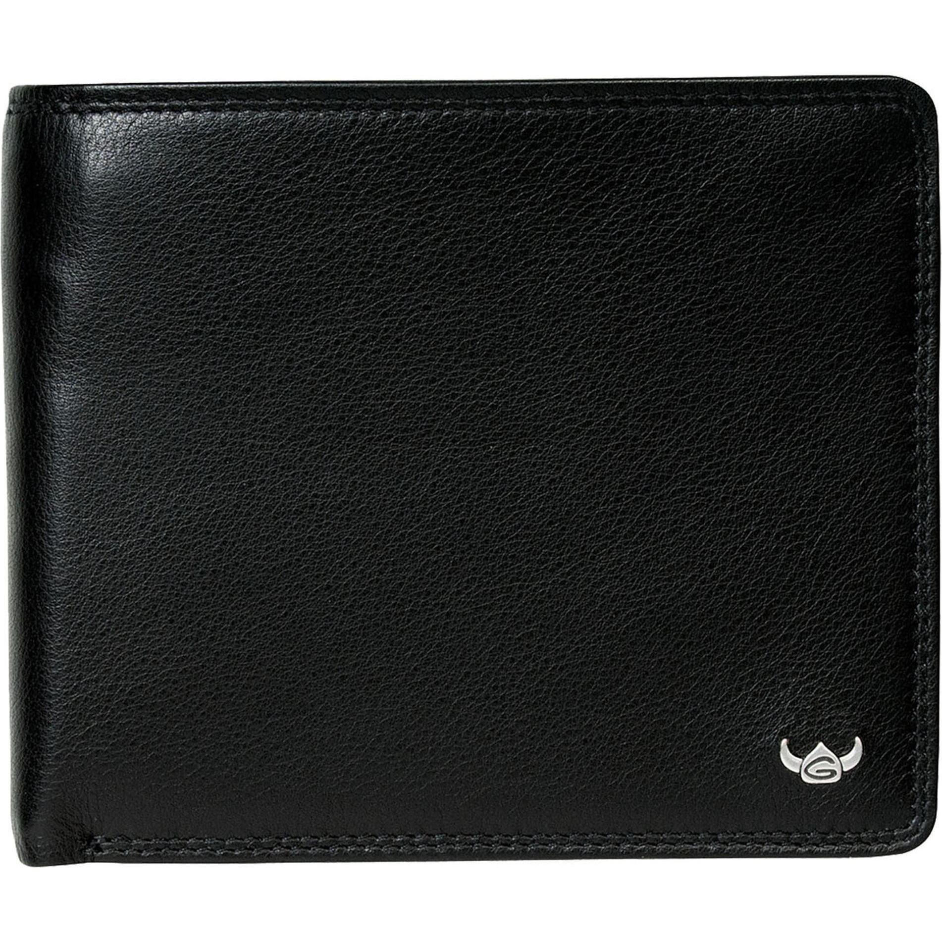 Thumbnail - Golden Head, Herren, Portemonnaie, Polo Geldbörse RFID Leder 12 cm, Schwarz