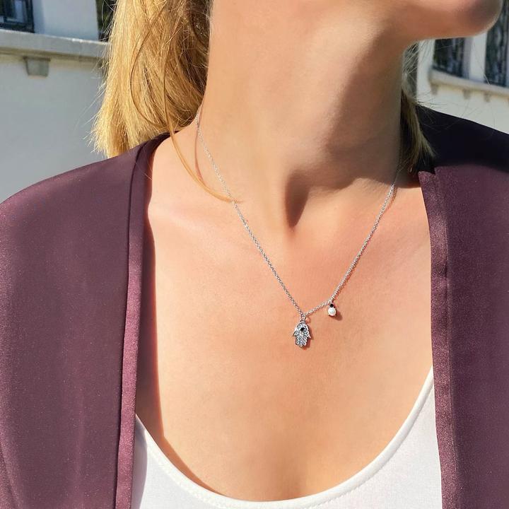 Immagine prodotto Candy Collana Hamsa, argento 925 (Argento 925, 42 - 45 cm)