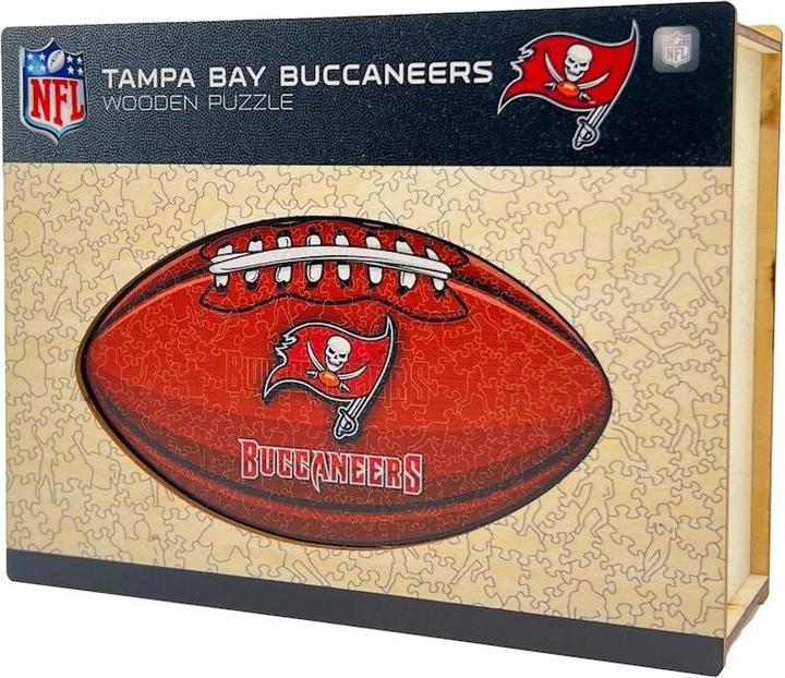 Produktbild Iconic NFL - Tampa Bay Buccaneers – Football mit Logo - Holz Puzzle Grösse L (500 Teile) (500 Teile)