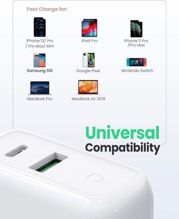 Produktbild Ugreen USB-A + USB-C 36W Ladegerät (36 W)