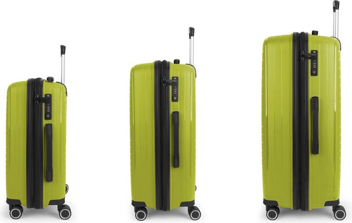 Actual product image Gabol Shinyuu 4-wheel suitcase set 3-piece with stretch fold (220 l)