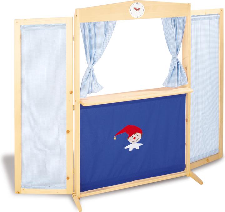 Image du produit Pinolino Théâtre de marionnettes 'Konrad' massif : laqué transparent