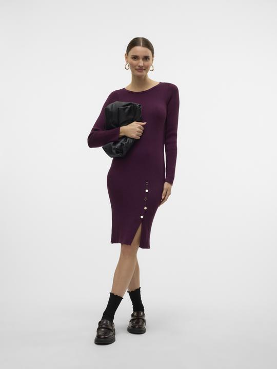 Immagine prodotto Vero Moda VMABA BUTTON LS BOATNECK DRESS GA EXC Vestito a maglia (XL)