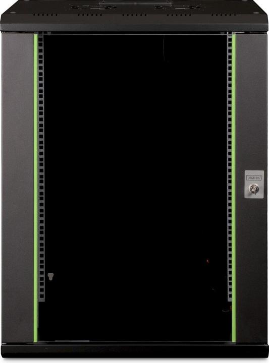 Produktbild Digitus 48,3cm 19Zoll Wandgehäuse 16HE SoHoline RAL9002 schwarz ohne Fachboden (10.86 HE, 19 Zoll Rack)