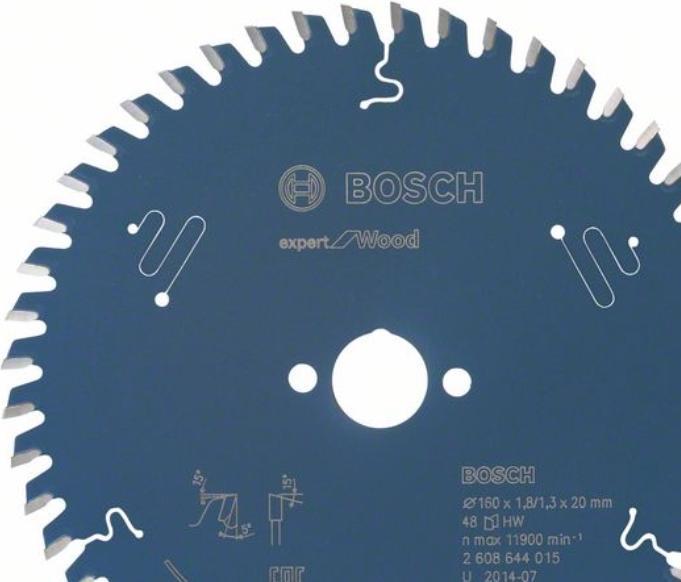 Produktbild Bosch Professional Zubehör Kreissägeblatt Expert for Wood, 160 x 20 x 1,8 mm, 48