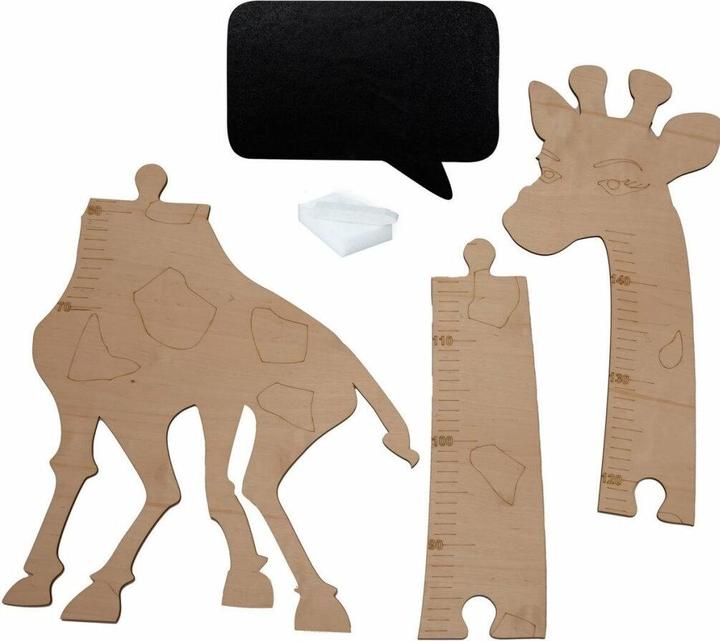 Actual product image Kik Holzmassband Giraffe natur
