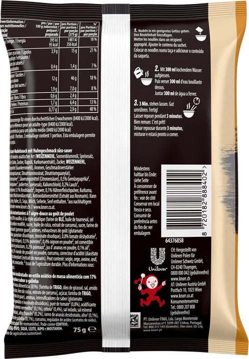 Image du produit Knorr Asia Noodles Sweet & Sour (78 g)