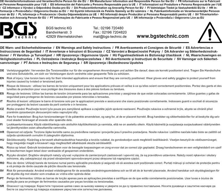 Actual product image BGS Torsion Bar Set 12.5 mm (1/2") 100 - 150 Nm 5 pcs. (1/2", 100 Nm, 150 Nm)