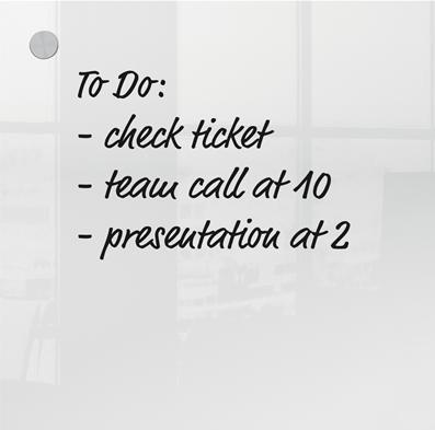 Produktbild Nobo Acryl-Notiztafel Zur Wandmontage 45 cm x 45 cm, Transparent (45 x 45 cm)