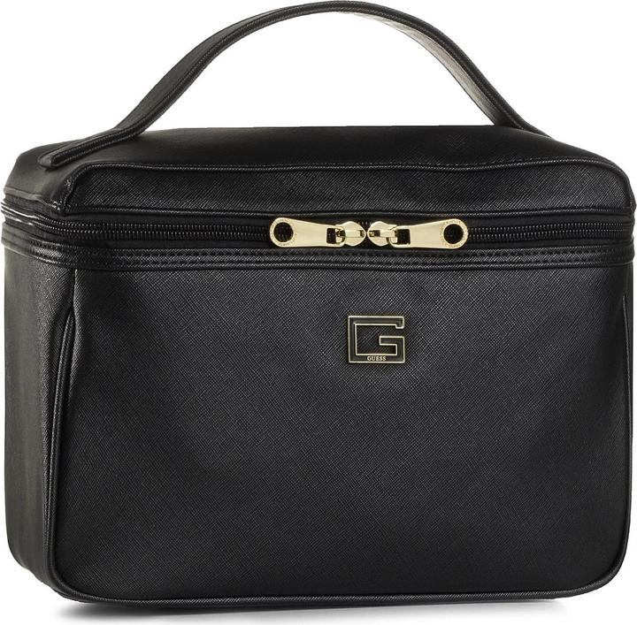 Guess Nohea Accessories, Synthetic Leather, Textile Bag, Cosmetics, Black
