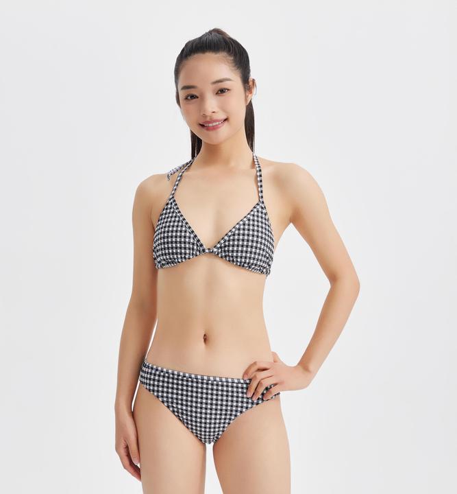 Actual product image Olaian Triangle structured polyester bikini top (40, 42)