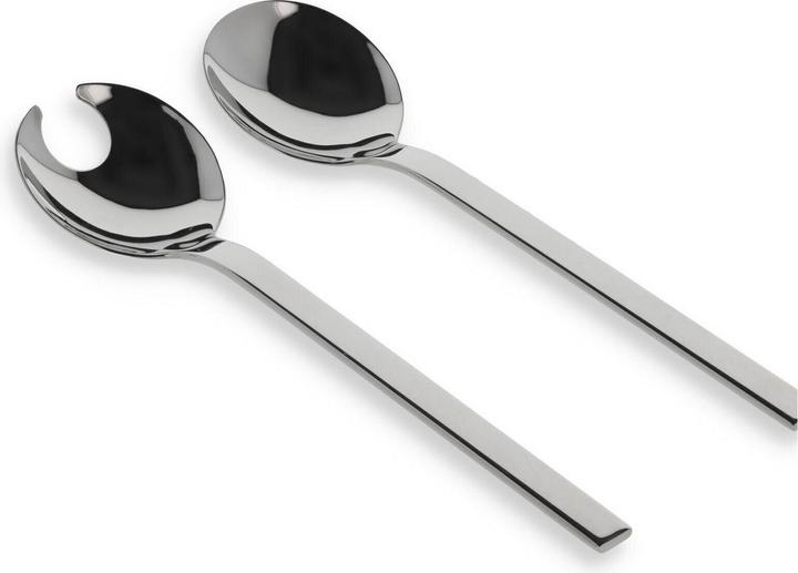 Produktbild Studio Round L 25 cm - Rustfrit stål - Blank (Salatbesteck)