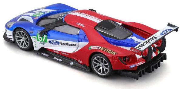 Actual product image Bburago Diecast 1:32 Race in Acrylic Box Ford GT Race Car 2017 Ages 5+ 18-41158