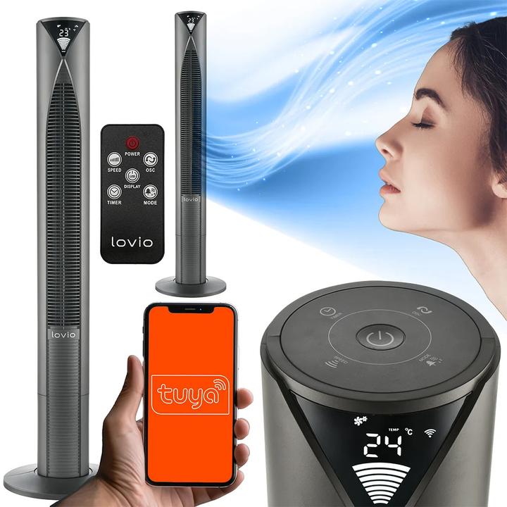 Produktbild Lovio LVTF202Y24C-TI Tower Fan AirWave PRO Titan (21 dB)