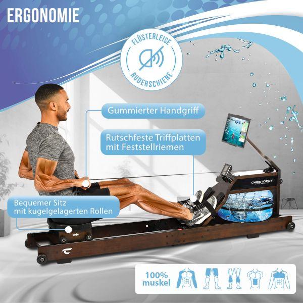 Image du produit Christopeit Water Rower Hudson