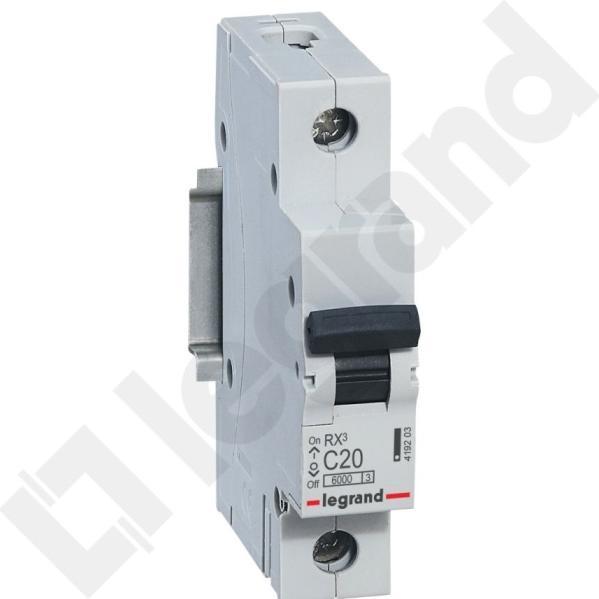 Actual product image Legrand LEG 419203 RX3 LS C20A 1P 6KA 1M