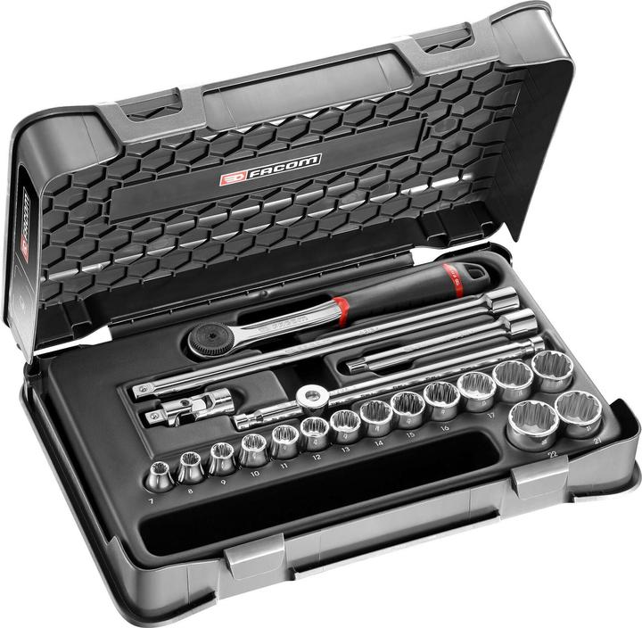 Actual product image Facom Bihexagon socket wrench set (3/8")