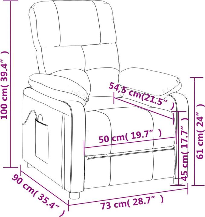 Image du produit VidaXL Fauteuil de massage