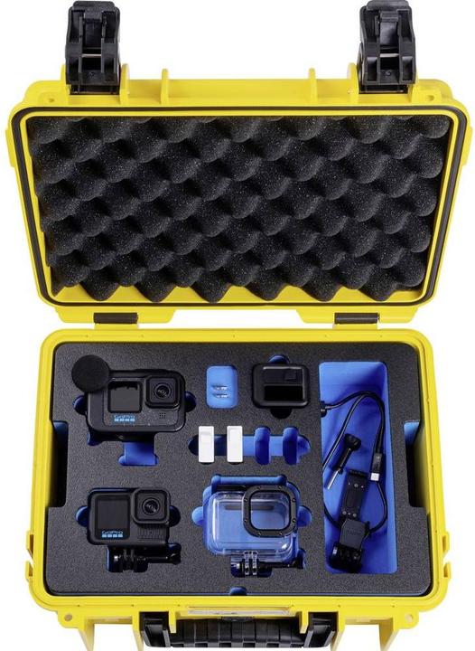 Produktbild B&W International B&W action.case PP.117 gelb für GoPro Hero 9-13 (Hero 10, Hero 9, Hero 12, Hero 11)