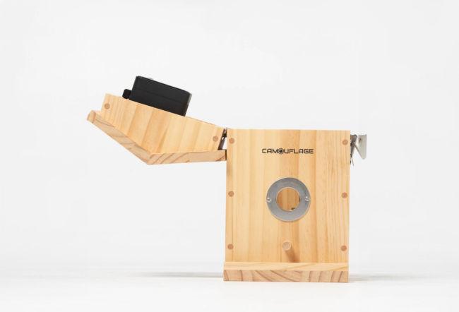 Actual product image WildcameraXL Camouflage bird house EZ Nesteye, Basic colour: Brown, Species: Bird