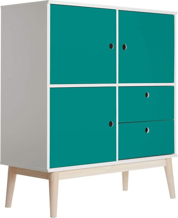 Actual product image Trenddeko Uni turquoise blue (100 x 100 cm)