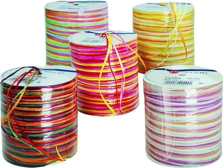 Produktbild Präsent Raffia-Multi (Geschenkband, 1 x)