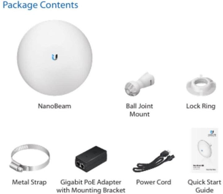 Productafbeelding Ubiquiti NBE-2AC-13: WLAN bridge, 13dBi (866 Mbit/s)