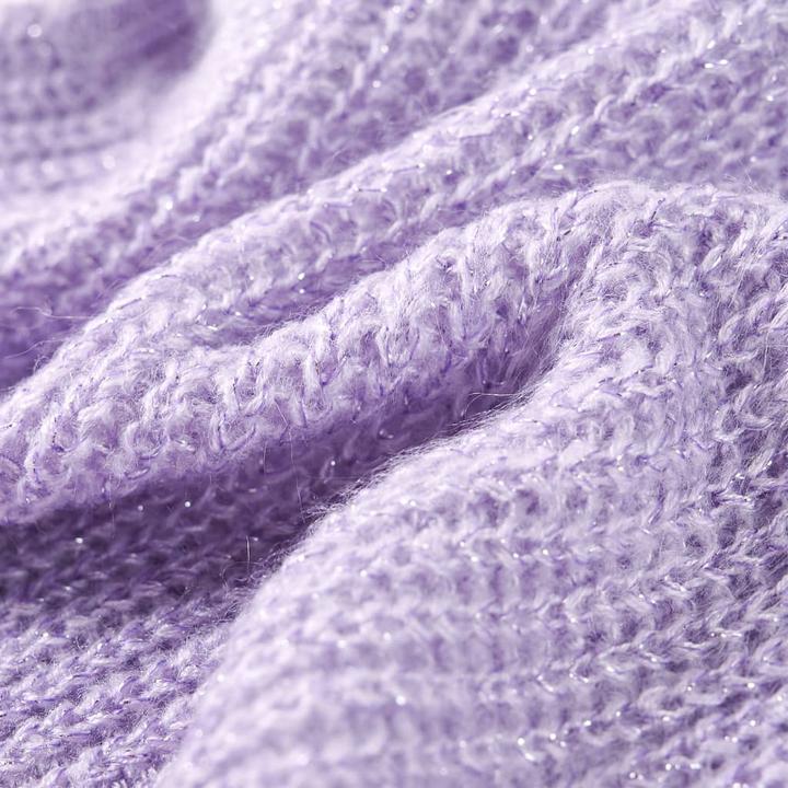 Actual product image VidaXL Children's jumper waistcoat knitted light purple 104,Material: 67 (104)