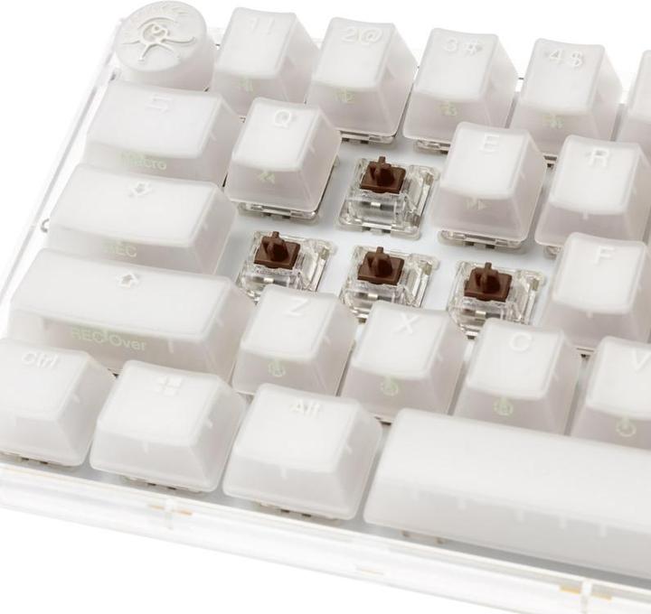 Produktbild Ducky One 3 Aura White SF Gaming Tastatur, RGB LED - MX-Brown (US) (US, Kabelgebunden)