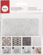 Actual product image Rayher Mandala Relief Egg Plate, 11x11 cm