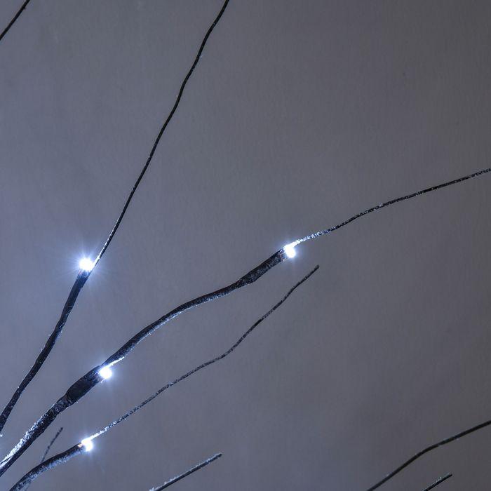 Produktbild Swisshandel24 Künstliche Birke mit LED-Beleuchtung, 96 warmweisse Mikro-LEDs, 150 cm, Braun