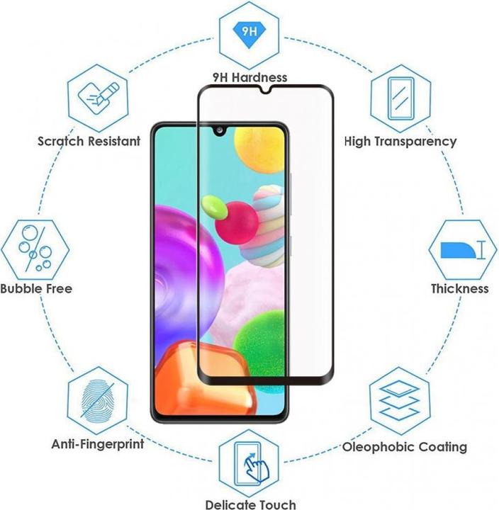 Immagine prodotto Screenguard Samsung Galaxy A41 Pellicola di vetro protettiva a schermo intero 2.5D 9H (1 pz., Samsung Galaxy A41)