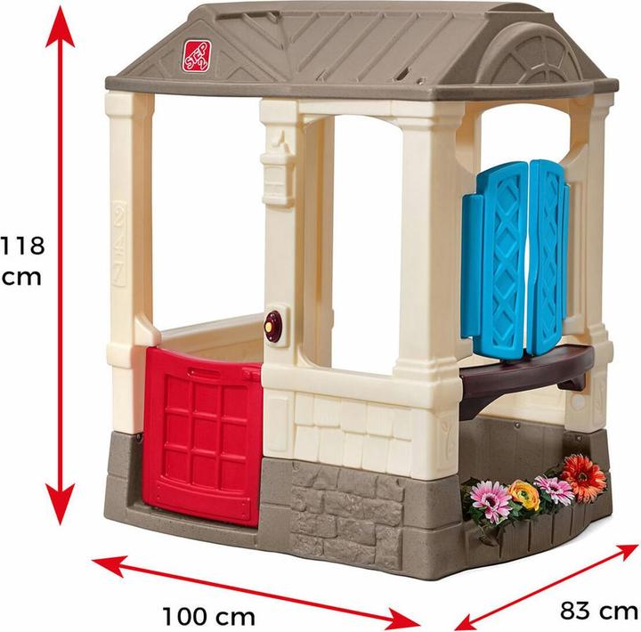 Produktbild Step2 Kinderspielhaus Step 2 Courtyard Cottage 118 x 100 x 83 cm