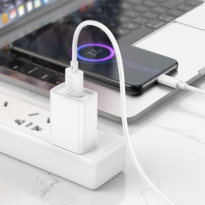 Produktbild Hoco USB-A to microUSB X88, 18W, 2A, 1m, weiss (1 m, USB 2.0, 18 W)