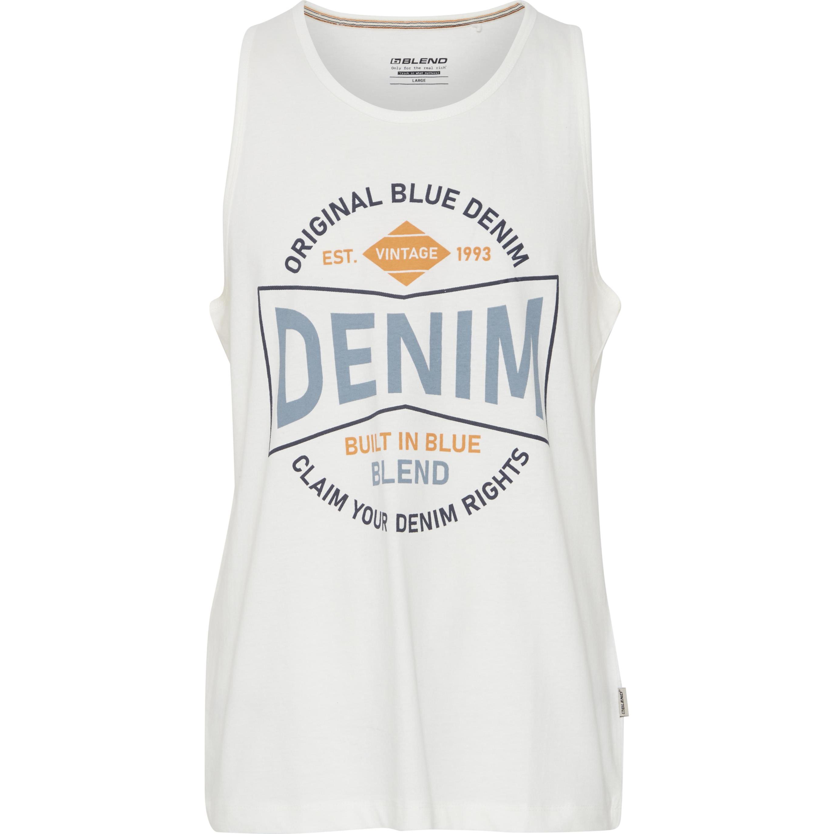 Blend, Herren, Shirt, tanktop, Weiss, (S)