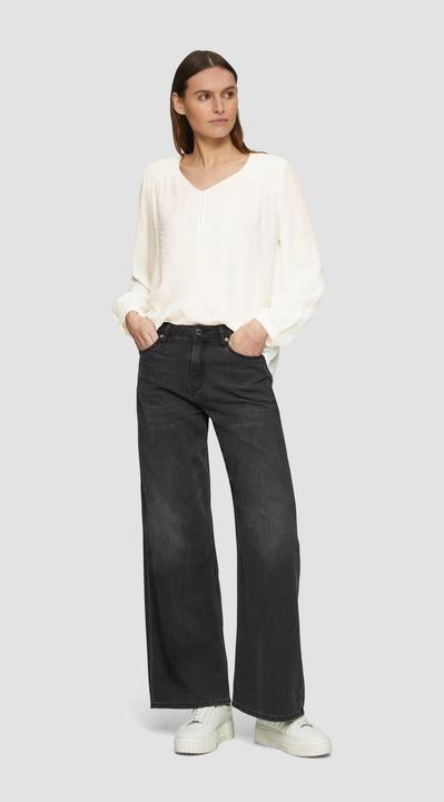 Produktbild S.Oliver Bluse Strukturierte Bluse aus Viskosemix mit Smok-Details (34)