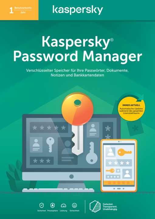 Actual product image Kaspersky Password Manager (1 User, 12 months)