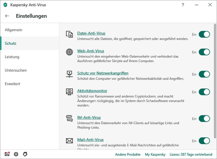 Produktbild Kaspersky Anti-Virus (1 User, 12 Monate)